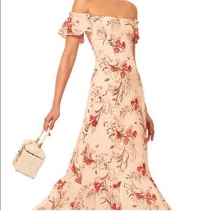 Reformation Floral Butterfly Dress